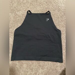 Women’s Gymshark Everyday Seamless High Neck Tank Sports Bra with Shelf 
Black
M